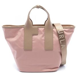 Furla Piuma L Tote Bag Pink Beige
