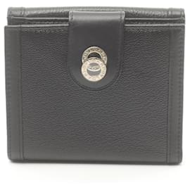 Bulgari-Bvlgari Doppiotondo Bi-fold Wallet-Black