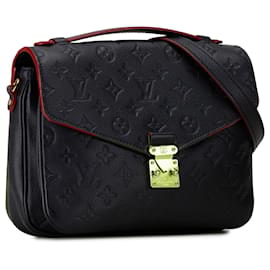 Louis Vuitton-Louis Vuitton Blue Monogram Empreinte Pochette Metis-Blue,Navy blue