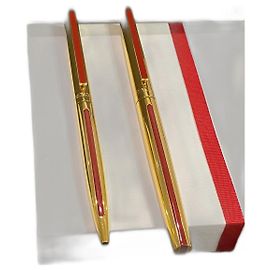 Autre Marque Set de stylo plume et stylo à bille Waterman Doré Pointe Or 18k Doré