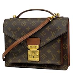 Louis Vuitton-Louis Vuitton Monogram Monceau Shoulder Bag-Brown
