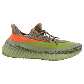 Autre Marque-Yeezy Boost 350 V2 2016 Sneakers in 'Beluga' Grey Primeknit Polyester-Brown