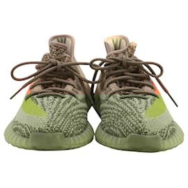 Autre Marque-Yeezy Boost 350 V2 2016 Sneakers in 'Beluga' Grey Primeknit Polyester-Brown