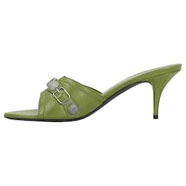 Balenciaga-Balenciaga Cagole Mules Red-Red