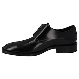 Balenciaga-Balenciaga Rim Hi-Shine Derby Shoes Black-Black
