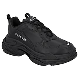 Balenciaga-Balenciaga Men's Triple S Sneaker Black-Black