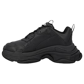 Balenciaga-Balenciaga Men's Triple S Sneaker Black-Black