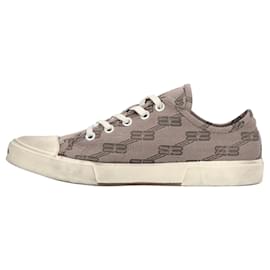 Balenciaga-Balenciaga Paris Low Bb Monogram Brown-Brown