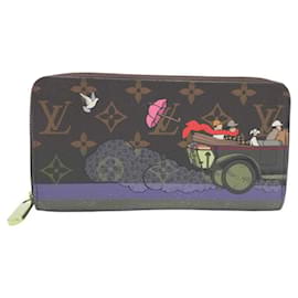 Louis Vuitton-Louis Vuitton Monogram Evasion Zippy Wallet-Brown