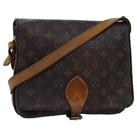 Louis Vuitton-Louis Vuitton Monogram Cartouchiere Gm Shoulder Bag-Brown