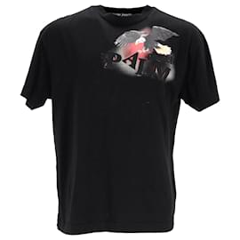 Palm Angels-Palm Angels Eagle Print T-Shirt in Black Cotton-Black
