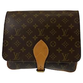 Louis Vuitton-Louis Vuitton Monogram Cartouchiere Brown PVC Shoulder Bag-Brown