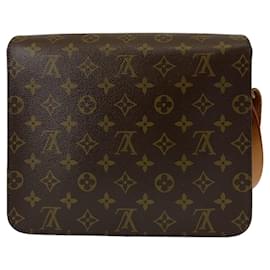 Louis Vuitton-Louis Vuitton Monogram Cartouchiere Brown PVC Shoulder Bag-Brown
