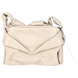 Bolsa Kiss Staud em couro branco Branco Cru