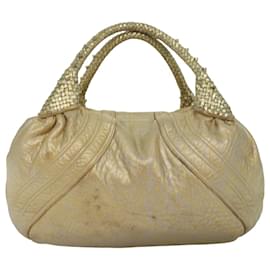 Fendi-Fendi Spy Shoulder Bag-Golden,Metallic