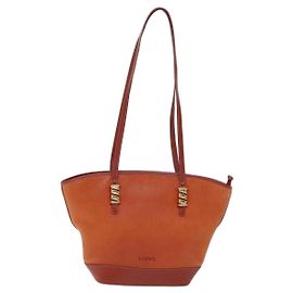 Loewe Tote Bag Orange Leather Orange