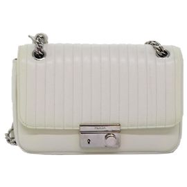 Bolsa de Ombro Prada Diagramme Branco