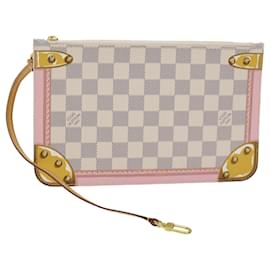 Louis Vuitton-Louis Vuitton Neverfull Pouch Clutch Bag-White