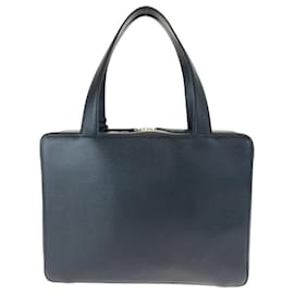 Chanel-Chanel Vintage Caviar Skin Coco Mark Business Bag-Black
