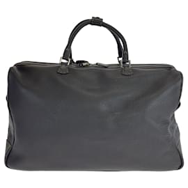 Fendi-Fendi Leather Selleria Boston Bag Travel Bag-Brown