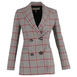 Veste D.B. à carreaux croisée Elie Saab en polyester multicolore Multicolore Autre