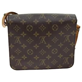 Louis Vuitton-Louis Vuitton Monogram Cartouchiere Mm Shoulder Bag-Brown