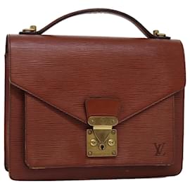 Louis Vuitton-Louis Vuitton Epi Monceau Hand Bag Brown-Brown