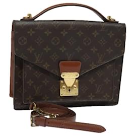 Louis Vuitton-LOUIS VUITTON Monogram Monceau 28 Hand Bag 2way M51185 LV Auth 85428-Monogram