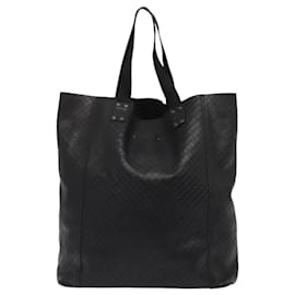 Autre Marque-Sac à main en cuir noir INTRECCIATO de BOTTEGA VENETA Auth ep5007-Noir