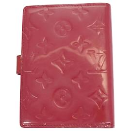 Louis Vuitton-LOUIS VUITTON Vernis Agenda PM Day Planner Cover Fran Boise R2101F Auth hk1524-Other