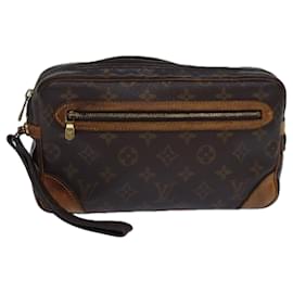 Louis Vuitton-LOUIS VUITTON Monogram Marly Dragonne GM Clutch Bag M51825 LV Auth 85152-Monogram