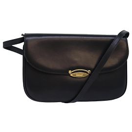 Borsa a Spalla BALLY in Pelle Nera Auth yb627 Nero