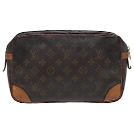 Louis Vuitton-LOUIS VUITTON Monogram Compiegne 28 Clutch Bag M51845 LV Auth 84508-Monogram