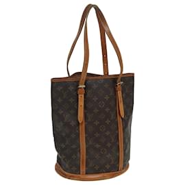 Louis Vuitton-LOUIS VUITTON Monogram Bucket GM Shoulder Bag M42236 LV Auth 85263-Monogram