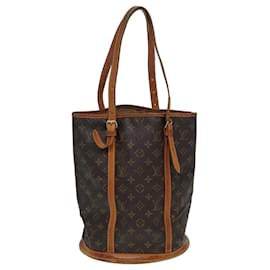 Louis Vuitton-LOUIS VUITTON Monogram Bucket GM Shoulder Bag M42236 LV Auth 85263-Monogram