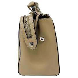 Fendi-Fendi Beige Smooth Calfskin Leather Medium DotCom Handbag-Beige
