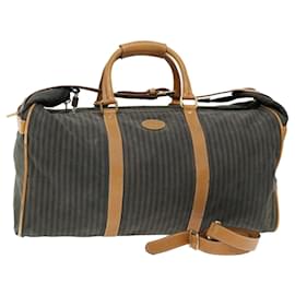 Fendi-Sac Boston en toile Fendi Pecan, toile enduite, marron kaki-Marron