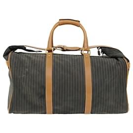 Fendi-Sac Boston en toile Fendi Pecan, toile enduite, marron kaki-Marron