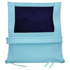 Chloé Mony Clutch Bag Blue Blue