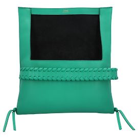 Chloé Mony Clutch Tasche grün Grün