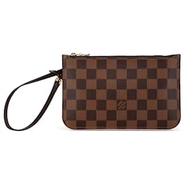 Louis Vuitton-Louis Vuitton Brown Damier Ebene Neverfull Pochette-Brown