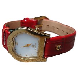 Relógio de quartzo Aigner Verona ref A01200 Swiss Made Branco Vermelho
