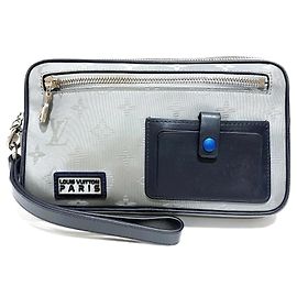 Pochette Satellite Alpha Monogram Louis Vuitton M44171 Noir Argenté