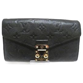 Metis Long Geldbörse Monogram Empreinte Louis Vuitton Schwarz