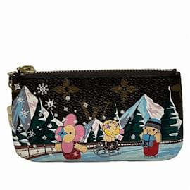 Louis Vuitton-Louis Vuitton Monogram Pochette Cle Vivienne Wallet-Brown,Multiple colors