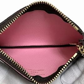 Louis Vuitton-Louis Vuitton Monogram Pochette Cle Vivienne Wallet-Brown,Multiple colors