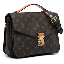 Louis Vuitton-Louis Vuitton Brown Monogram Pochette Metis-Brown