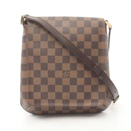 Louis Vuitton-Louis Vuitton Musette Salsa Long Strap Shoulder Bag-Brown,Damier ebene
