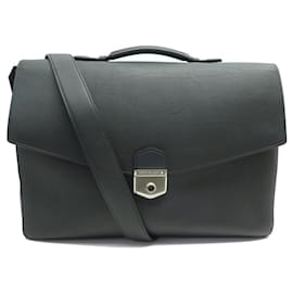 Montblanc-NINE MONTBLANC MEISTERSTUCK SFUMATO 118324 BRIEFCASE BAG-Grey
