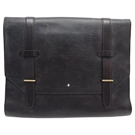 Montblanc-NINE MONTBLANC HERITAGE DOCUMENT HOLDERS PORTFOLIO 116809 LEATHER NEW BRIEFCASE-Brown